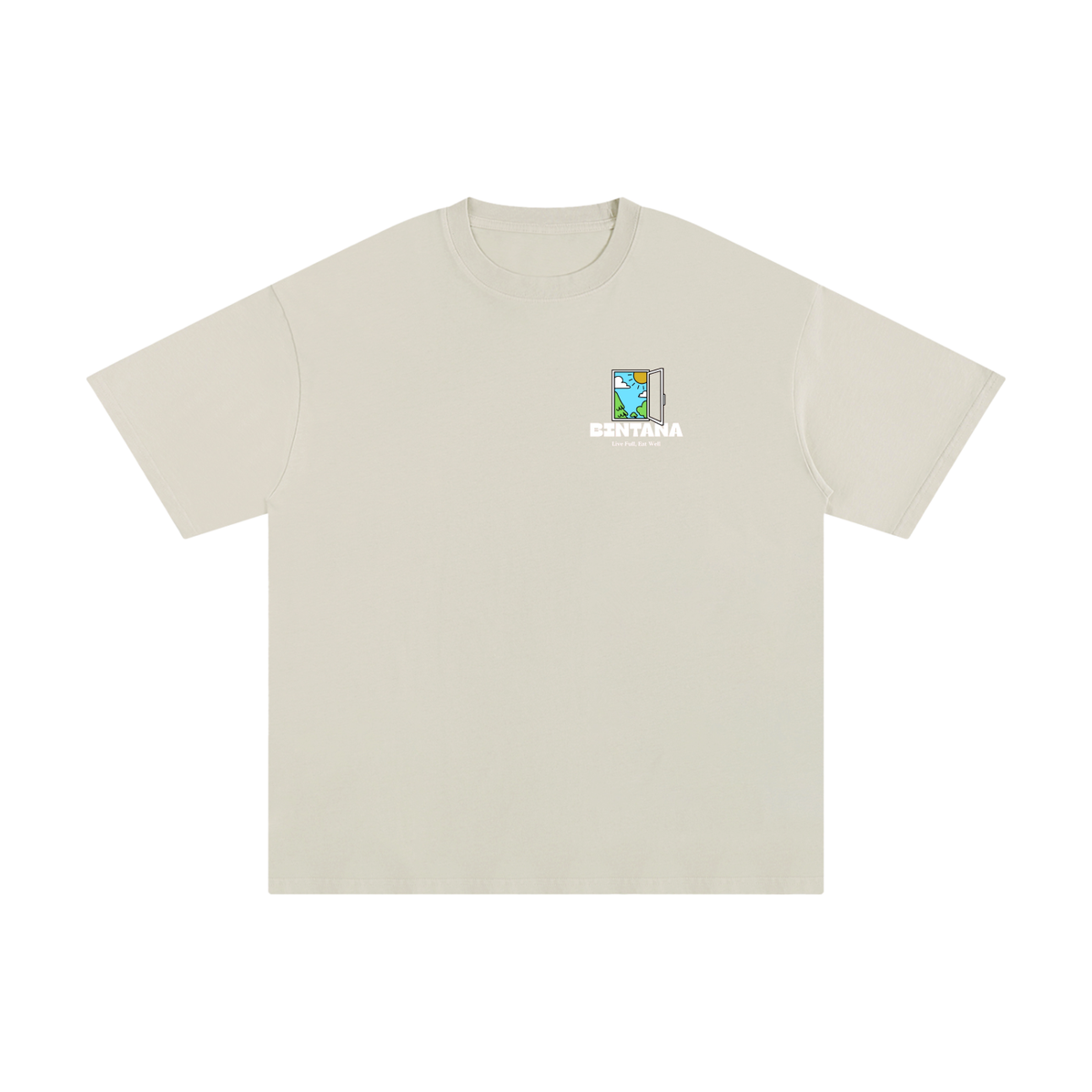 Cotton T - Sky Blue Logo | Bintana